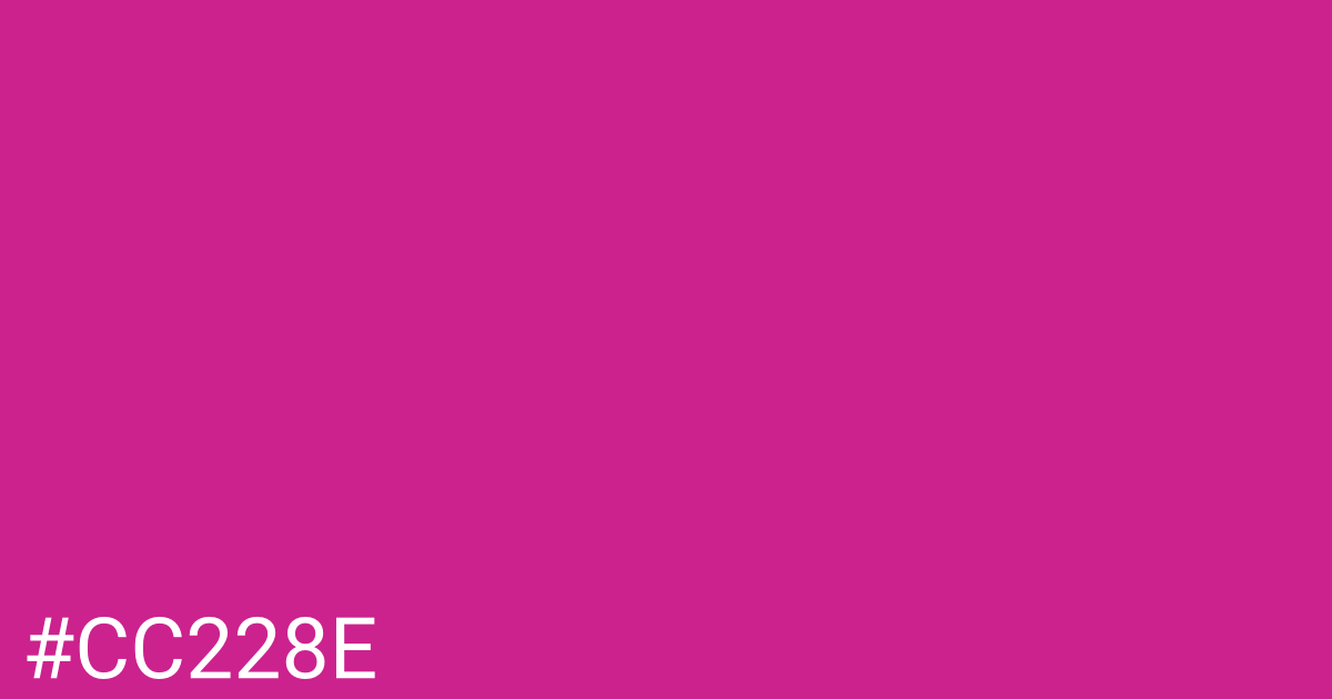 Hex color #cc228e graphic