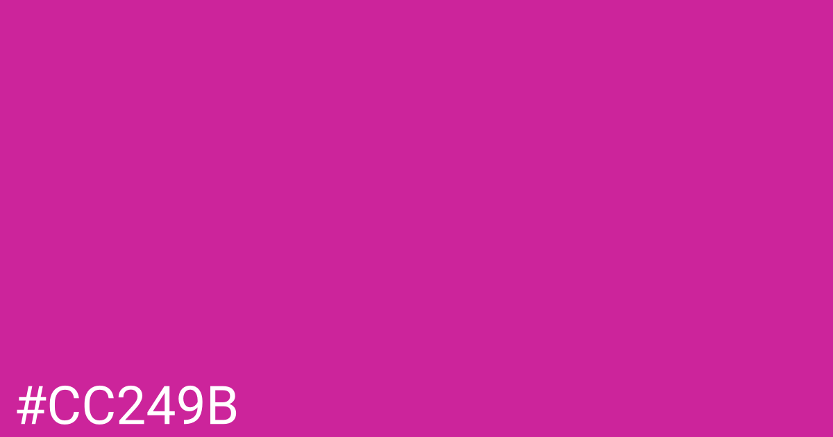 Hex color #cc249b graphic