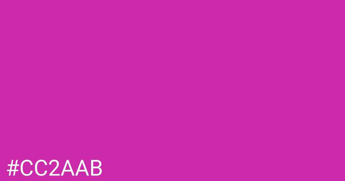 Hex color #cc2aab graphic
