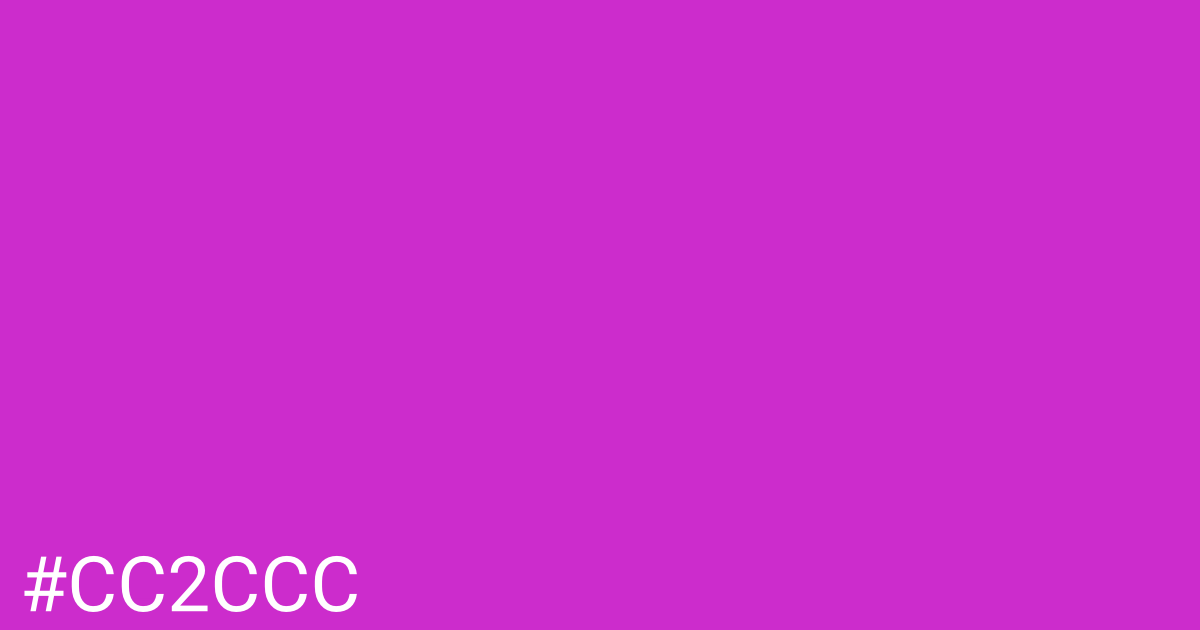 Hex color #cc2ccc graphic