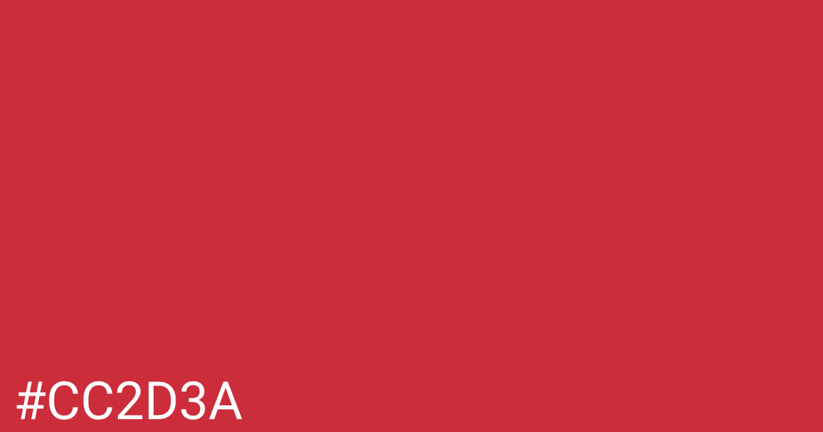 Hex color #cc2d3a graphic