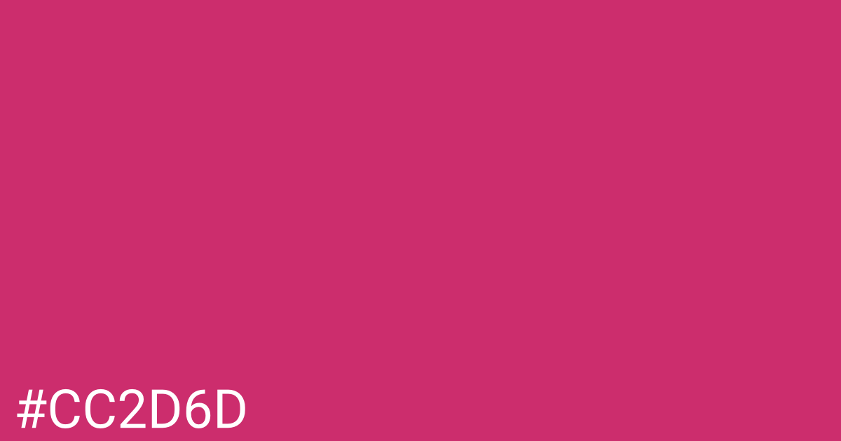 Hex color #cc2d6d graphic