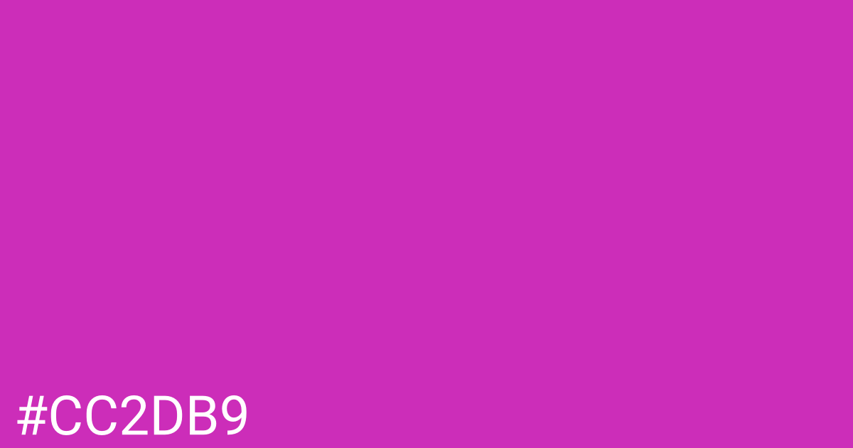 Hex color #cc2db9 graphic