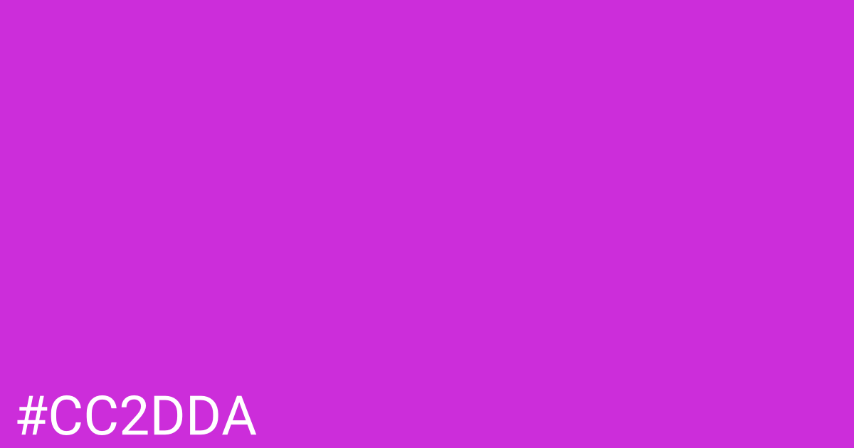 Hex color #cc2dda graphic