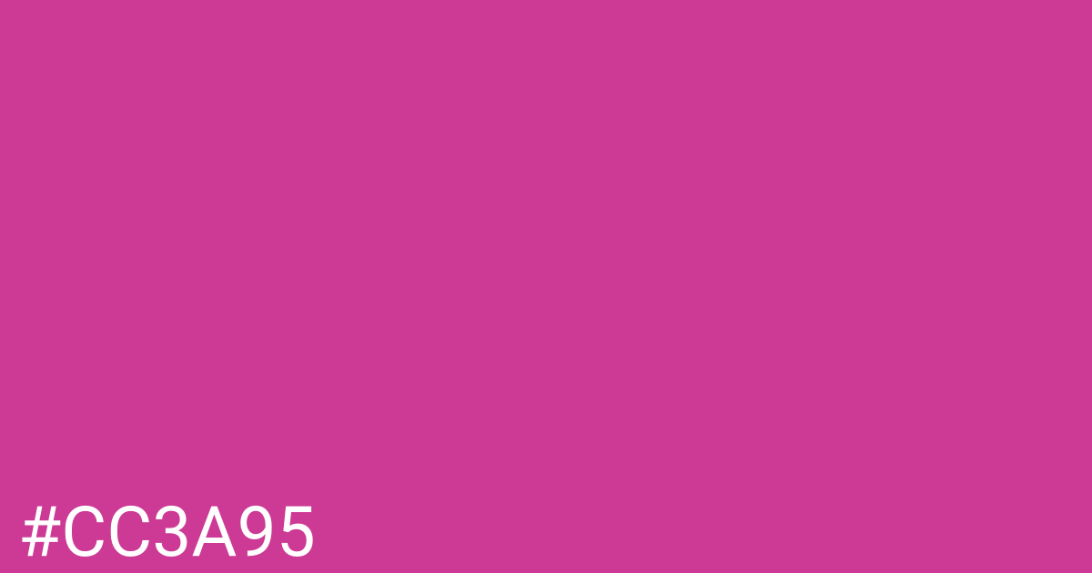 Hex color #cc3a95 graphic