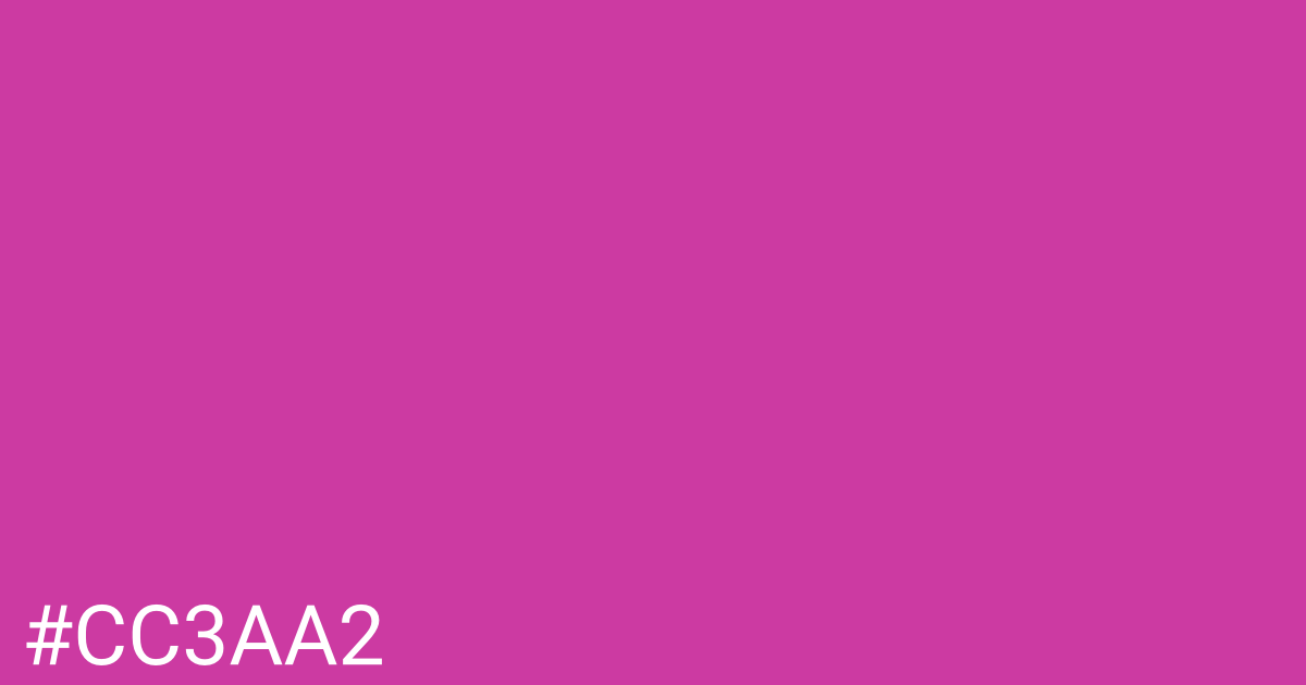 Hex color #cc3aa2 graphic