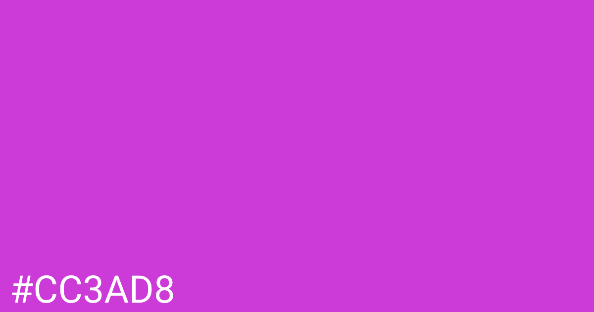 Hex color #cc3ad8 graphic