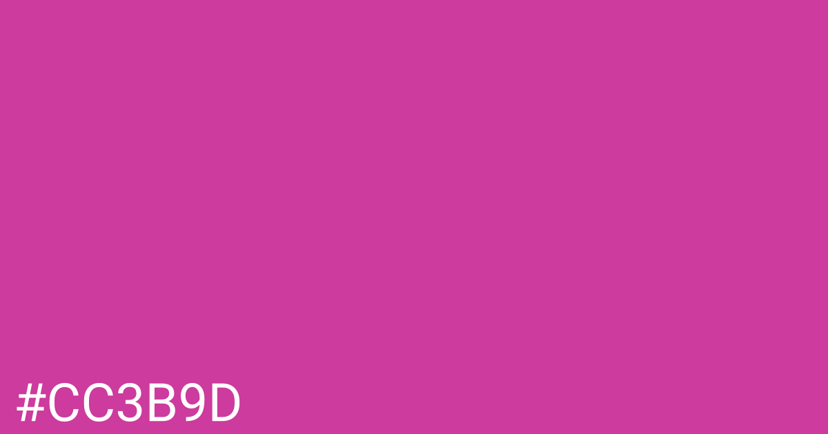 Hex color #cc3b9d graphic