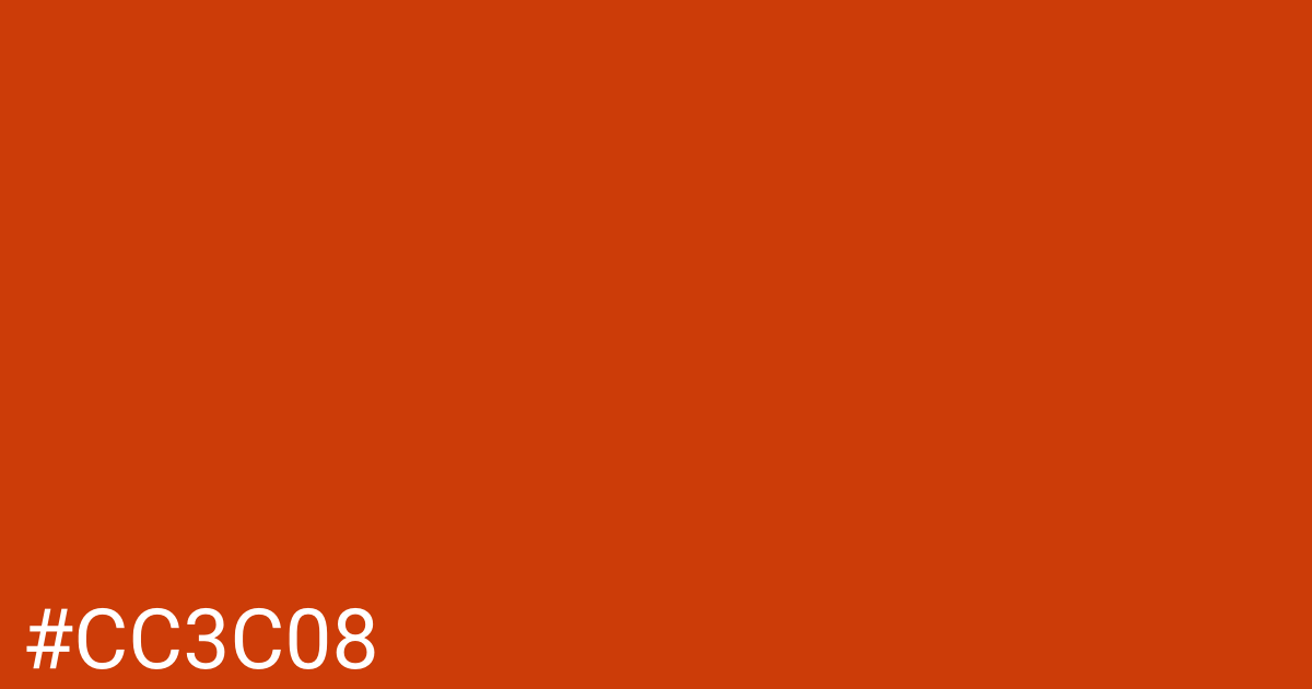 Hex color #cc3c08 graphic