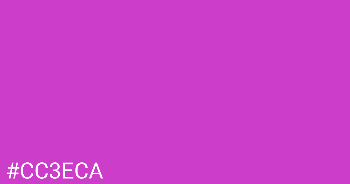 Hex color #cc3eca graphic