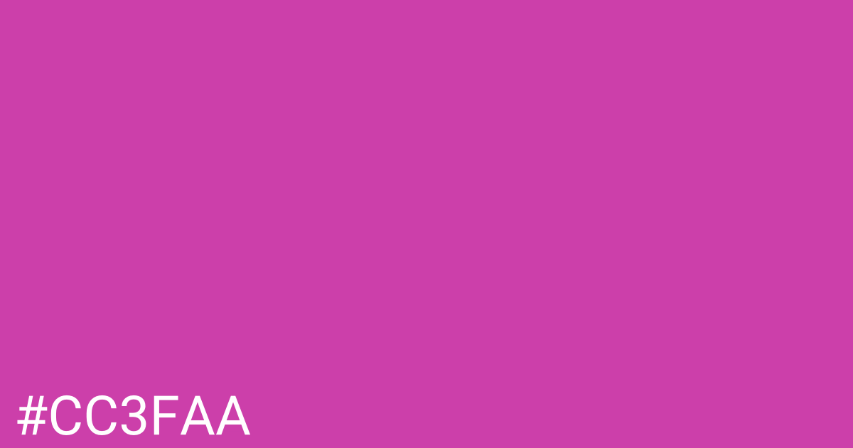 Hex color #cc3faa graphic
