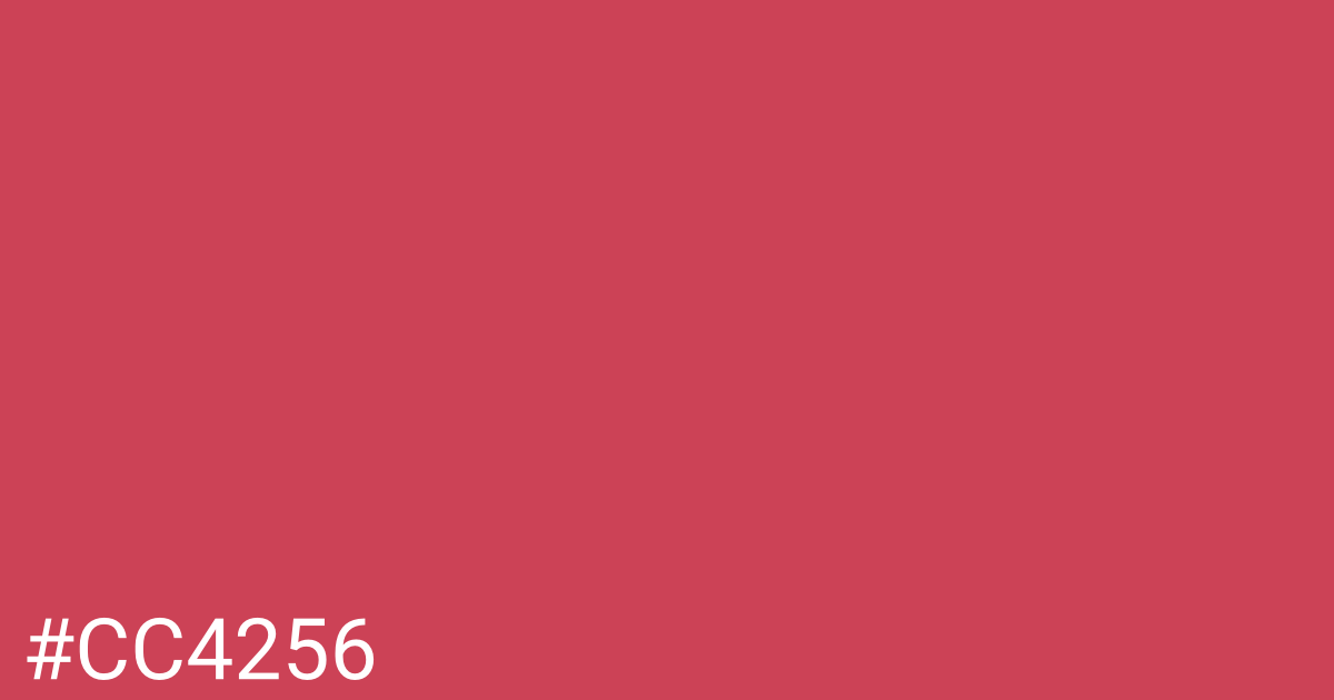 Hex color #cc4256 graphic