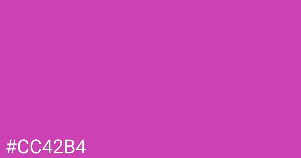 Hex color #cc42b4 graphic