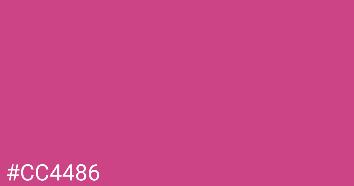 Hex color #cc4486 graphic