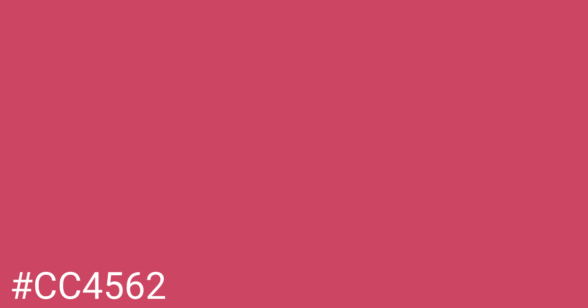 Hex color #cc4562 graphic