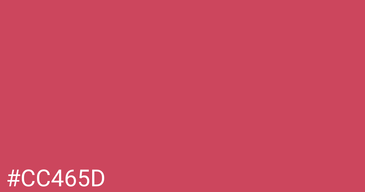 Hex color #cc465d graphic