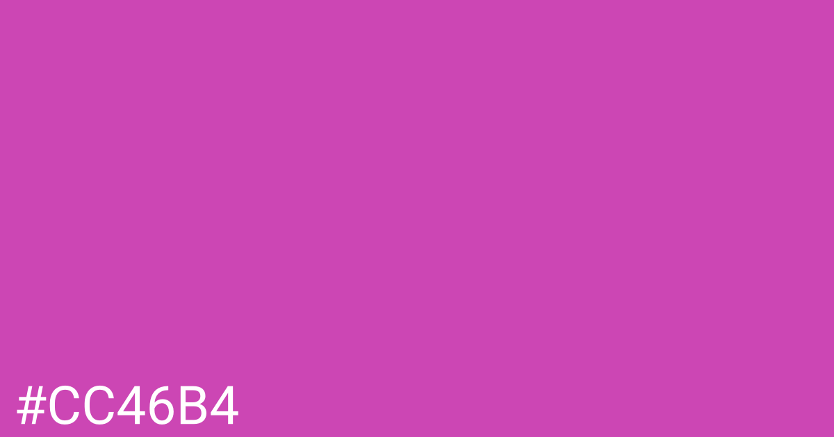 Hex color #cc46b4 graphic