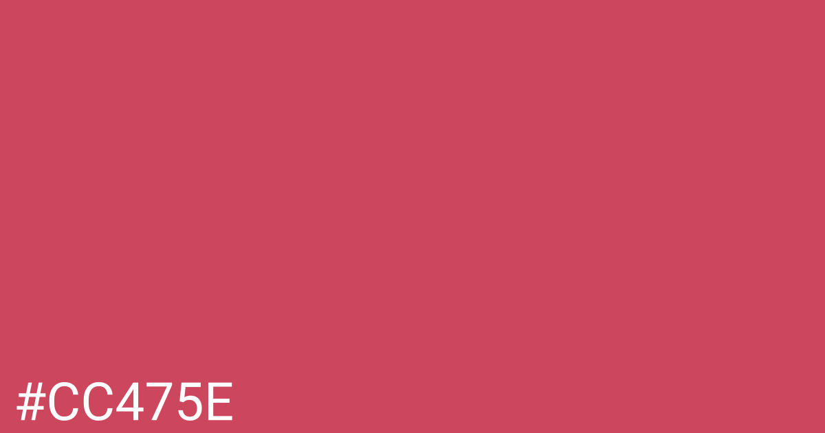 Hex color #cc475e graphic