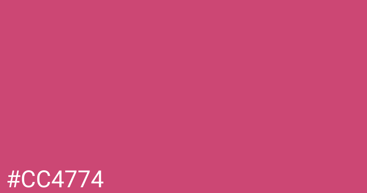 Hex color #cc4774 graphic