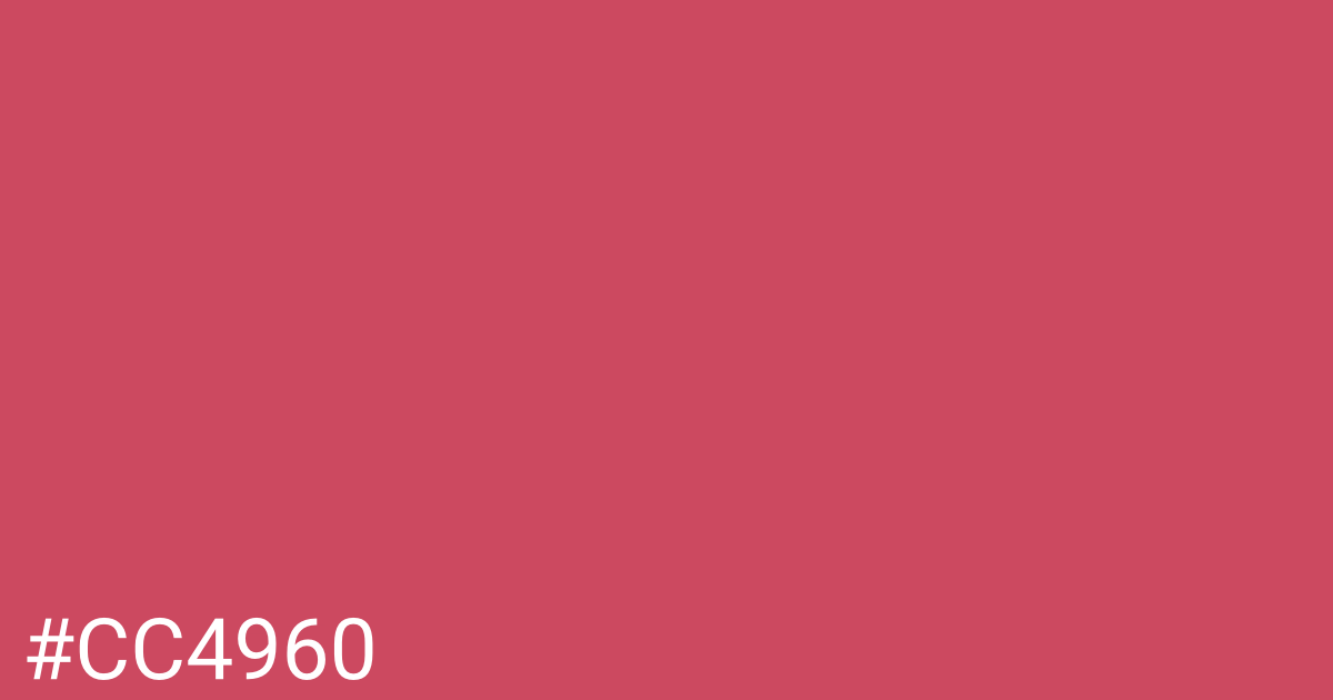 Hex color #cc4960 graphic