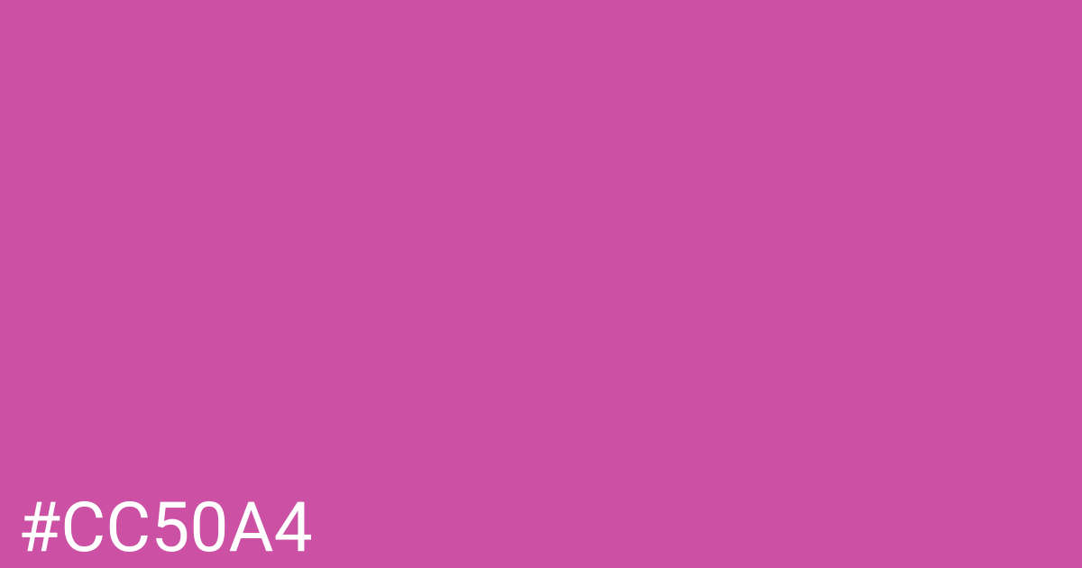 Hex color #cc50a4 graphic