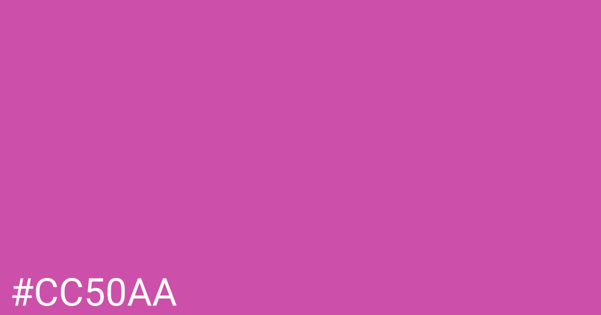 Hex color #cc50aa graphic