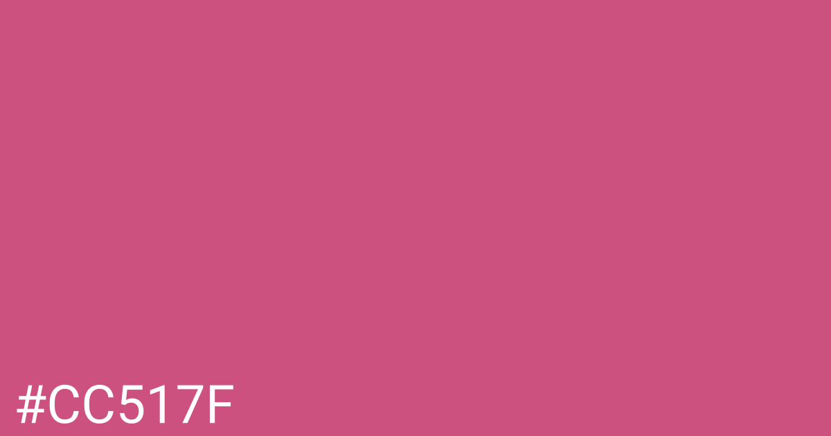 Hex color #cc517f graphic