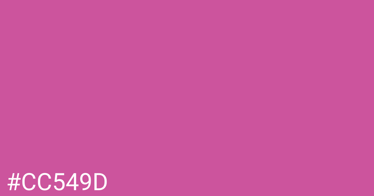 Hex color #cc549d graphic