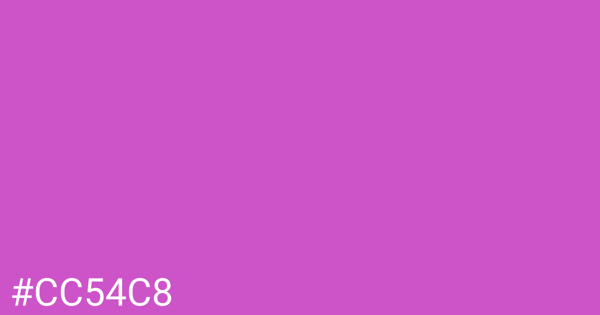 Hex color #cc54c8 graphic