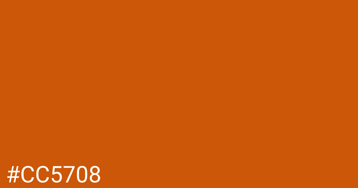 Hex color #cc5708 graphic