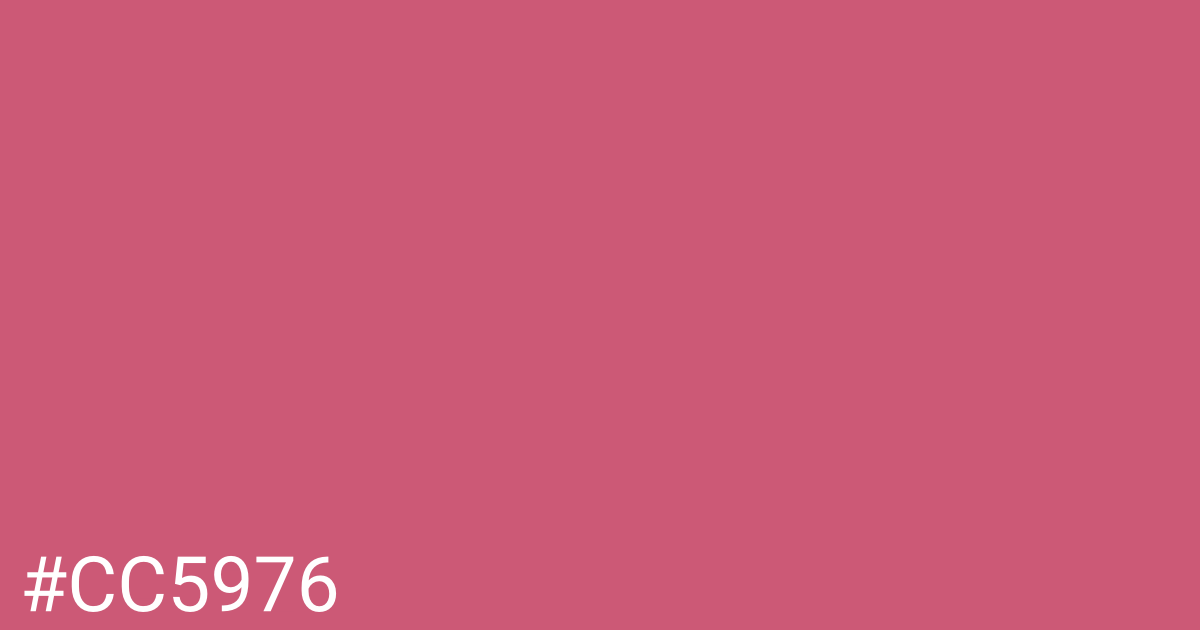 Hex color #cc5976 graphic