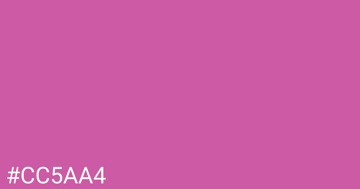 Hex color #cc5aa4 graphic