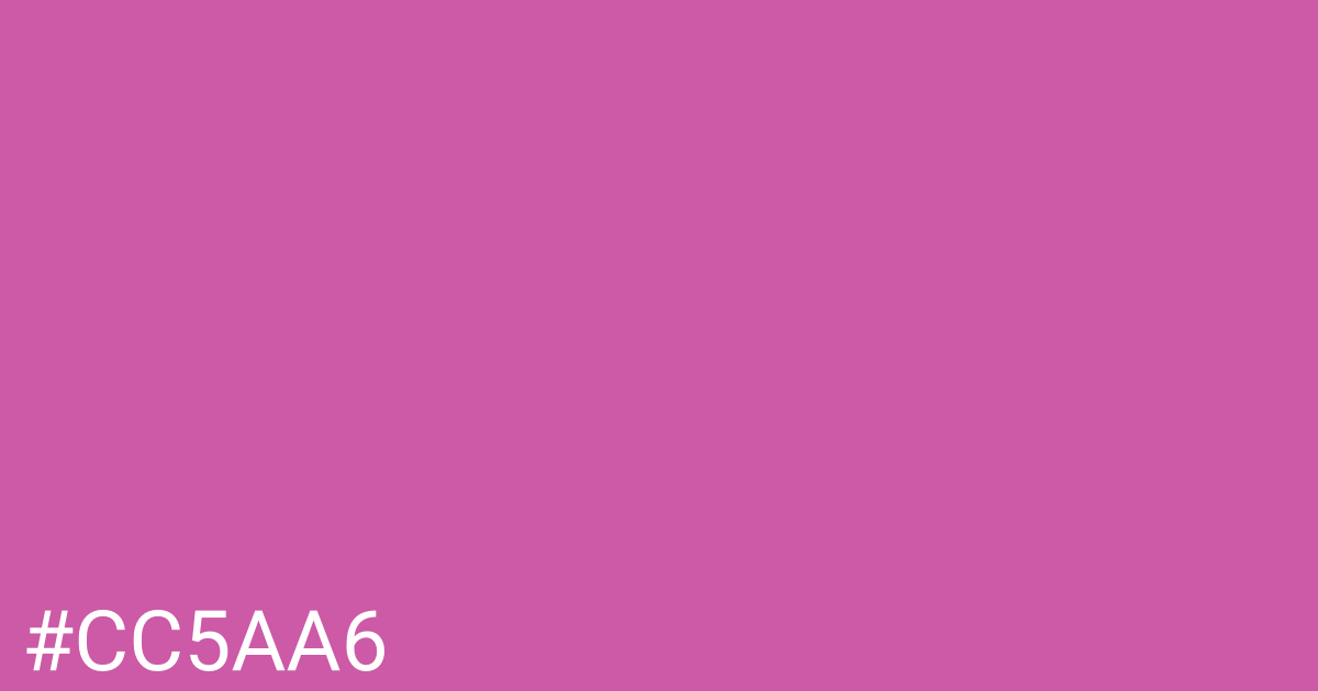 Hex color #cc5aa6 graphic