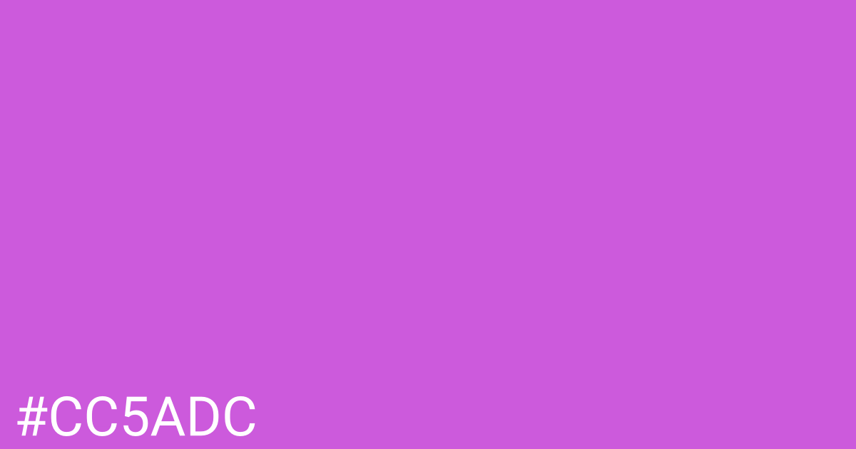 Hex color #cc5adc graphic