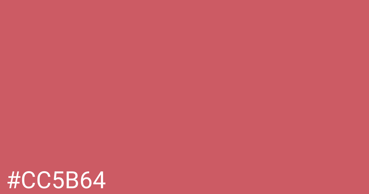 Hex color #cc5b64 graphic