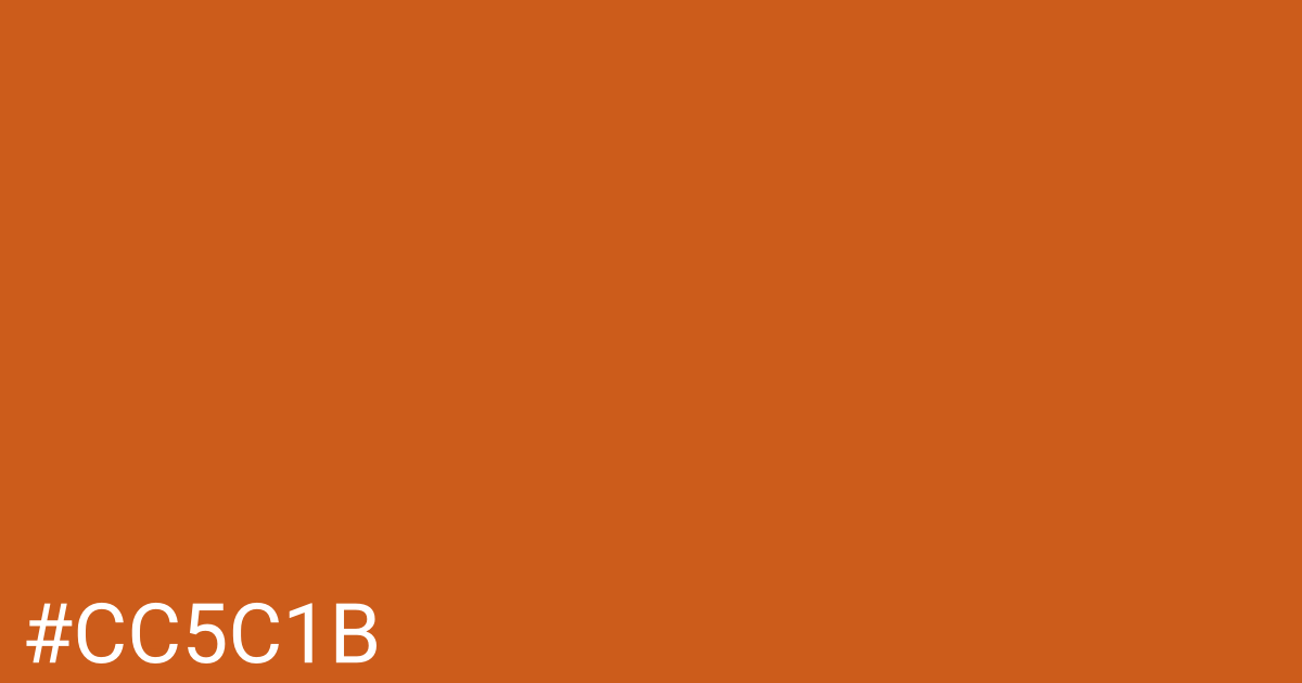 Hex color #cc5c1b graphic