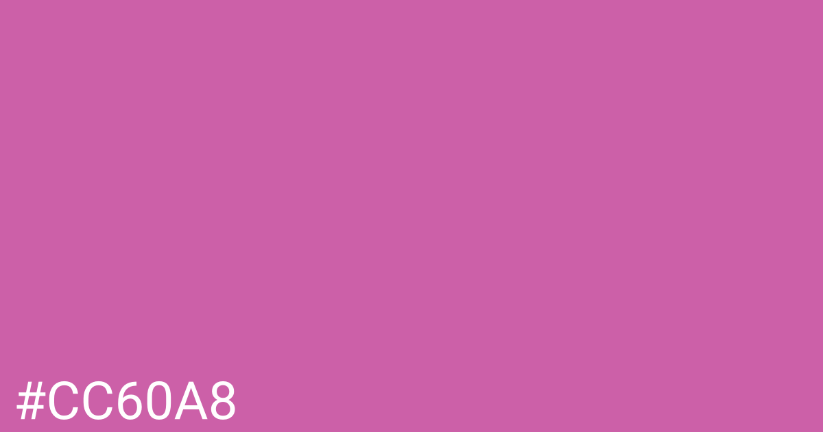 Hex color #cc60a8 graphic