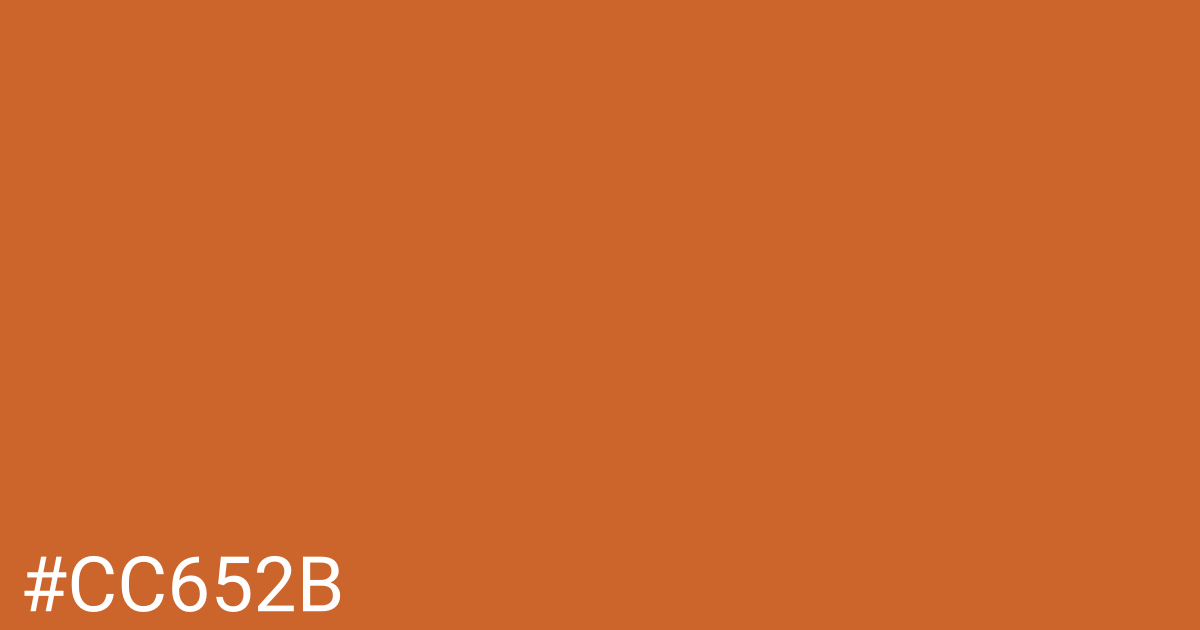 Hex color #cc652b graphic