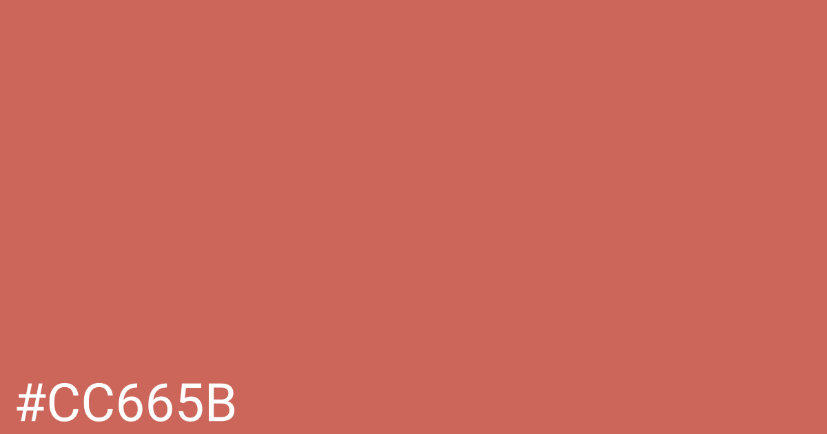 Hex color #cc665b graphic
