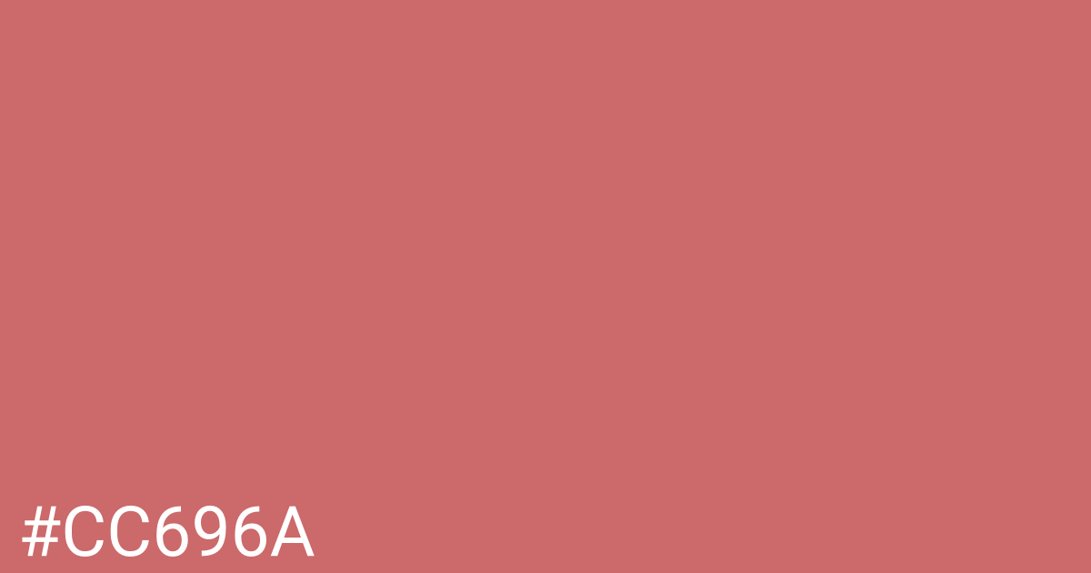 Hex color #cc696a graphic