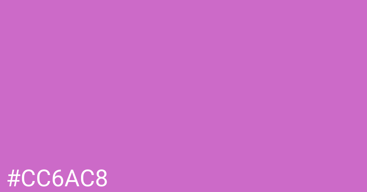 Hex color #cc6ac8 graphic