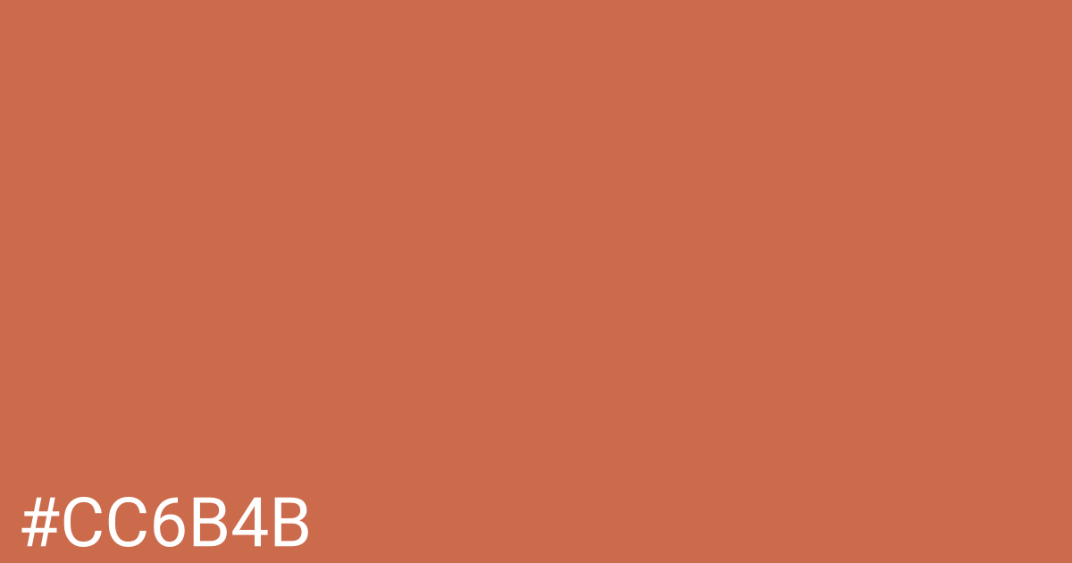 Hex color #cc6b4b graphic