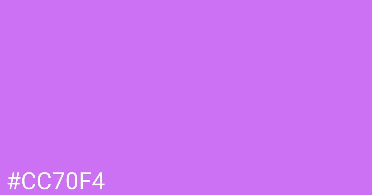 Hex color #cc70f4 graphic