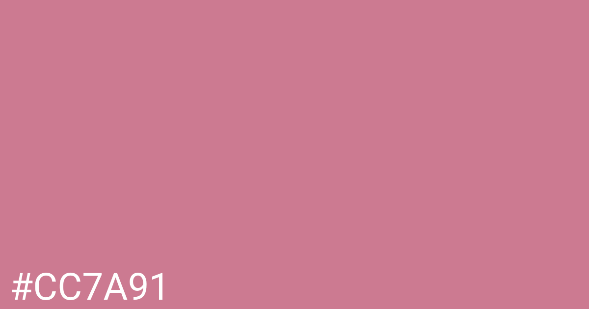 Hex color #cc7a91 graphic