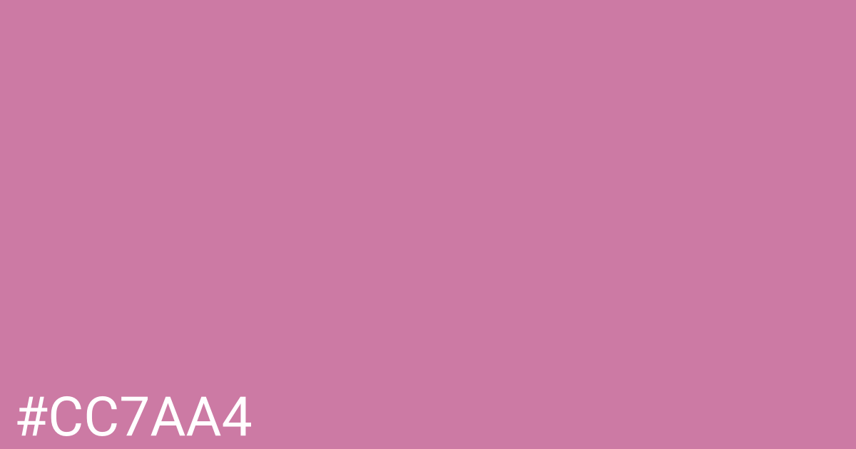 Hex color #cc7aa4 graphic