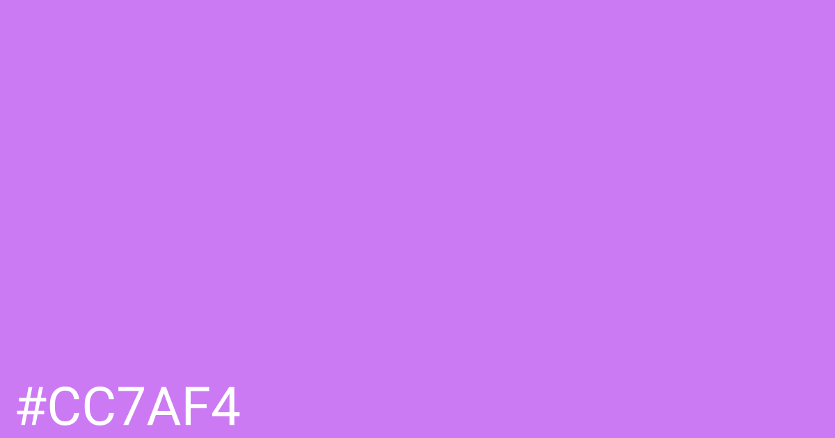 Hex color #cc7af4 graphic