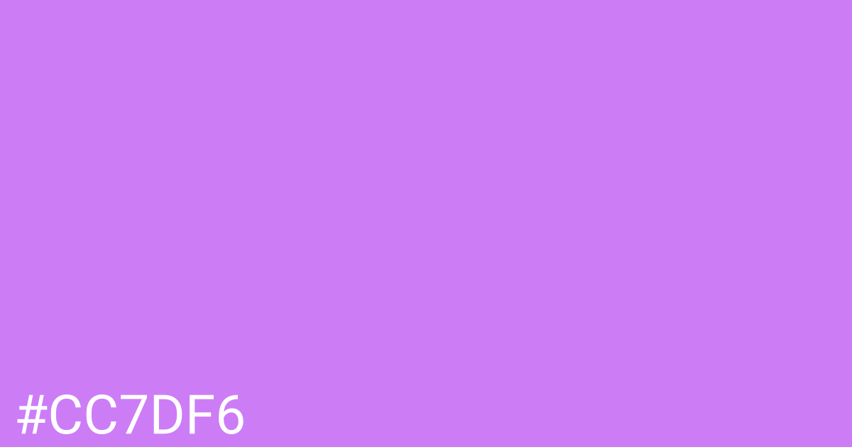 Hex color #cc7df6 graphic