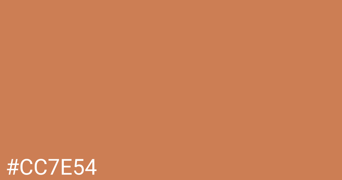 Hex color #cc7e54 graphic