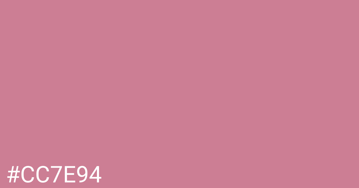 Hex color #cc7e94 graphic