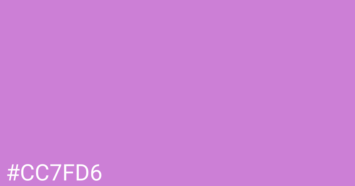 Hex color #cc7fd6 graphic